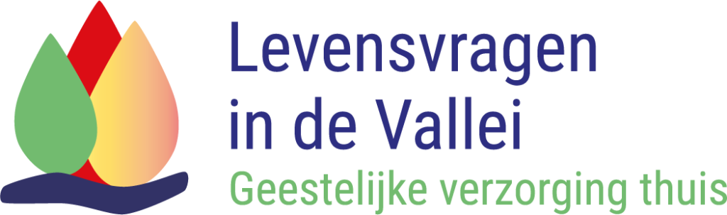 logo over geestelijke verzorging. kleur oranje en blauw en groen